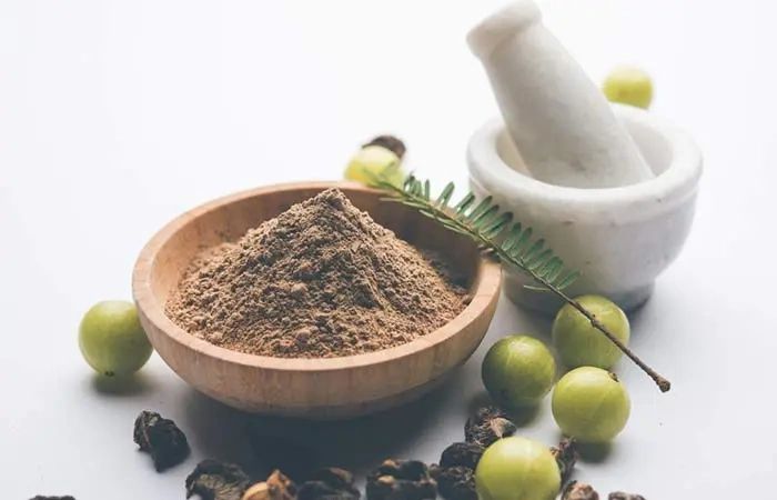 Ayurvedic herbal hair mask