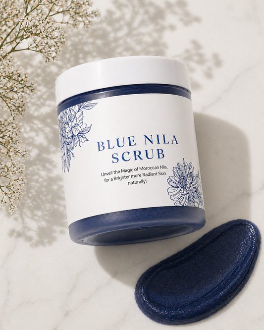 Oudh scented Morrocan blue nila body scrub