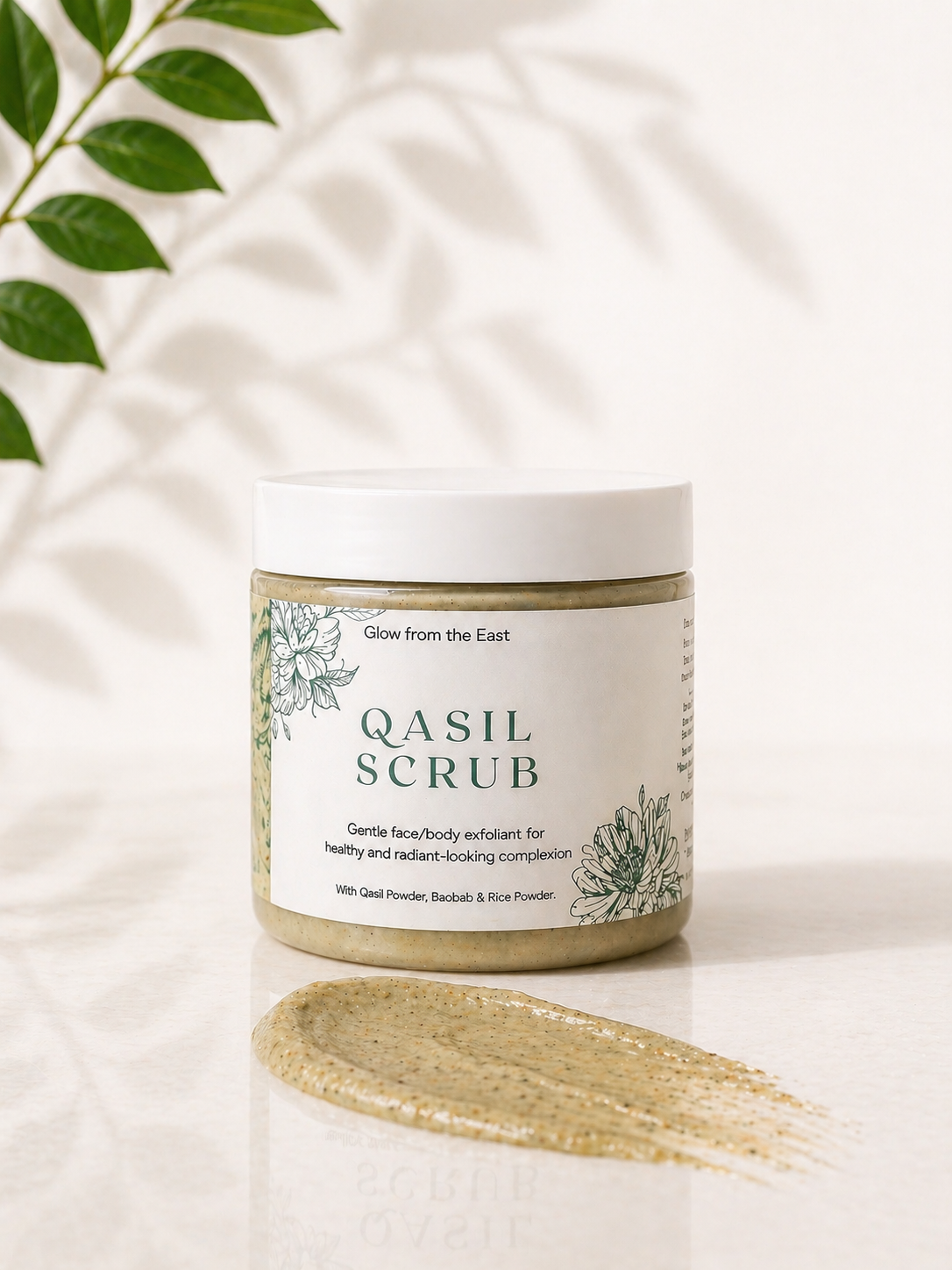 Qasil and Moroccan Sidr Scrub with Rice Powder & Baobab Oil