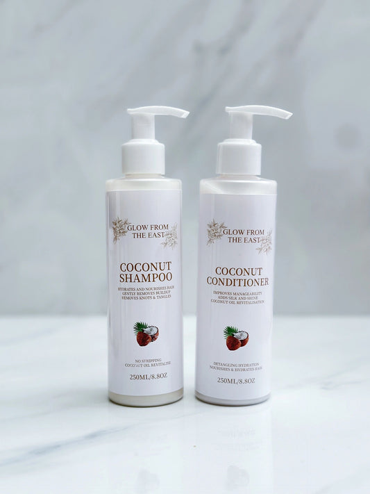 Coconut shampoo & conditioning set