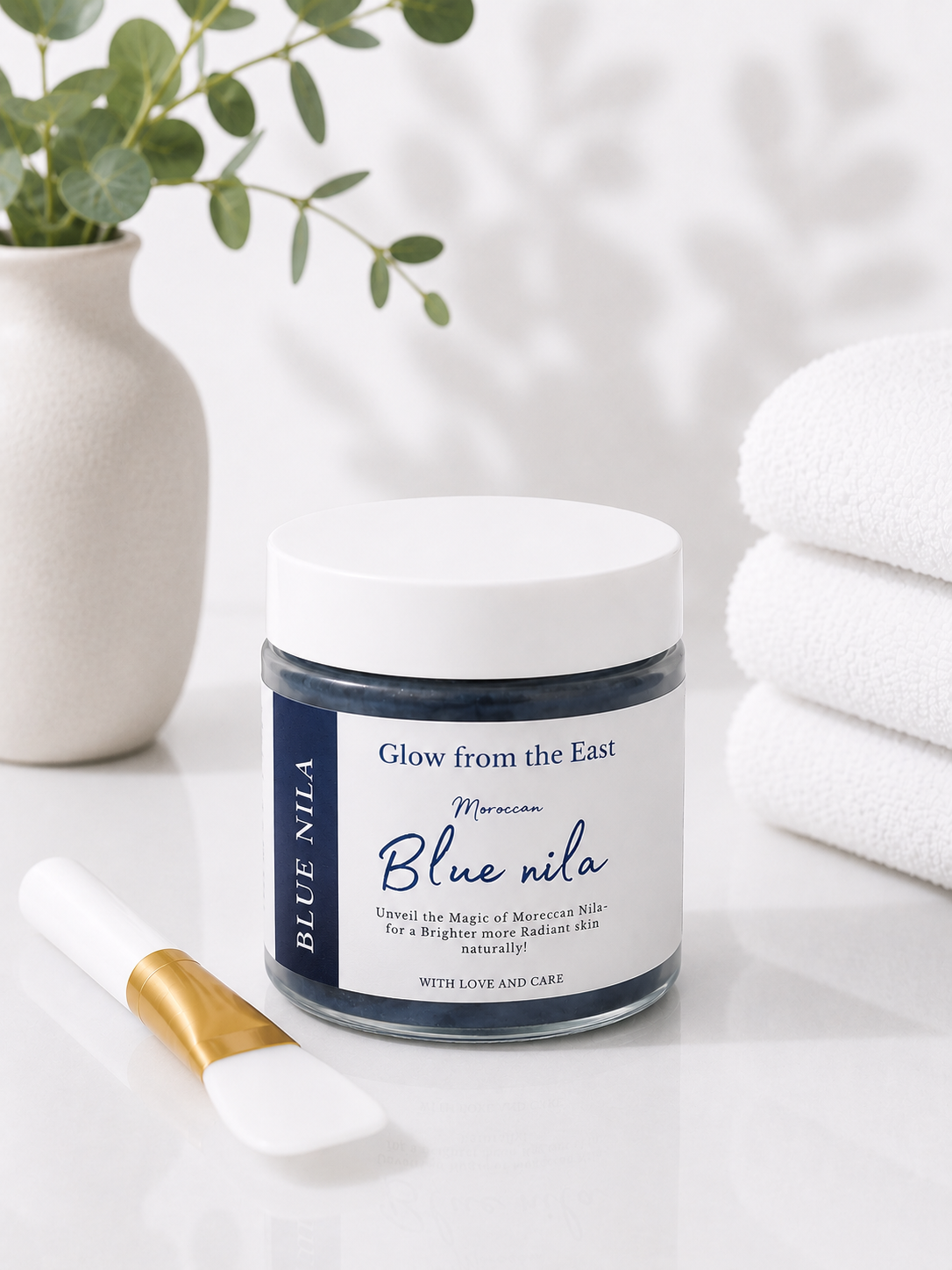 Moroccan blue nila powder for facemask