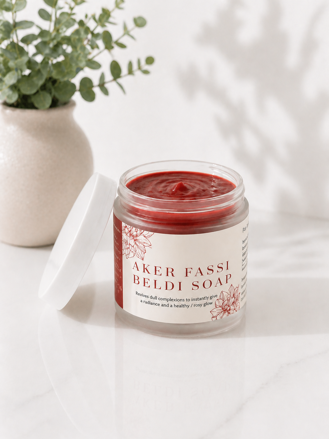 Moroccan Aker fassi exfoliating beldi soap العكر الفاسي