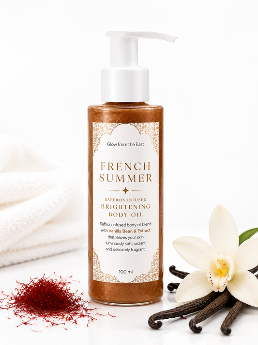 Saffron infused body oil - French summer