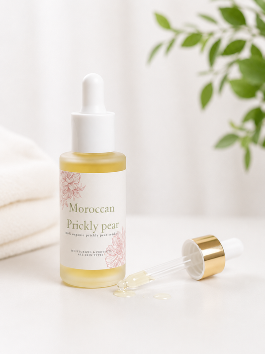 Prickly pear seed oil for dark under eyes and stubborn scars