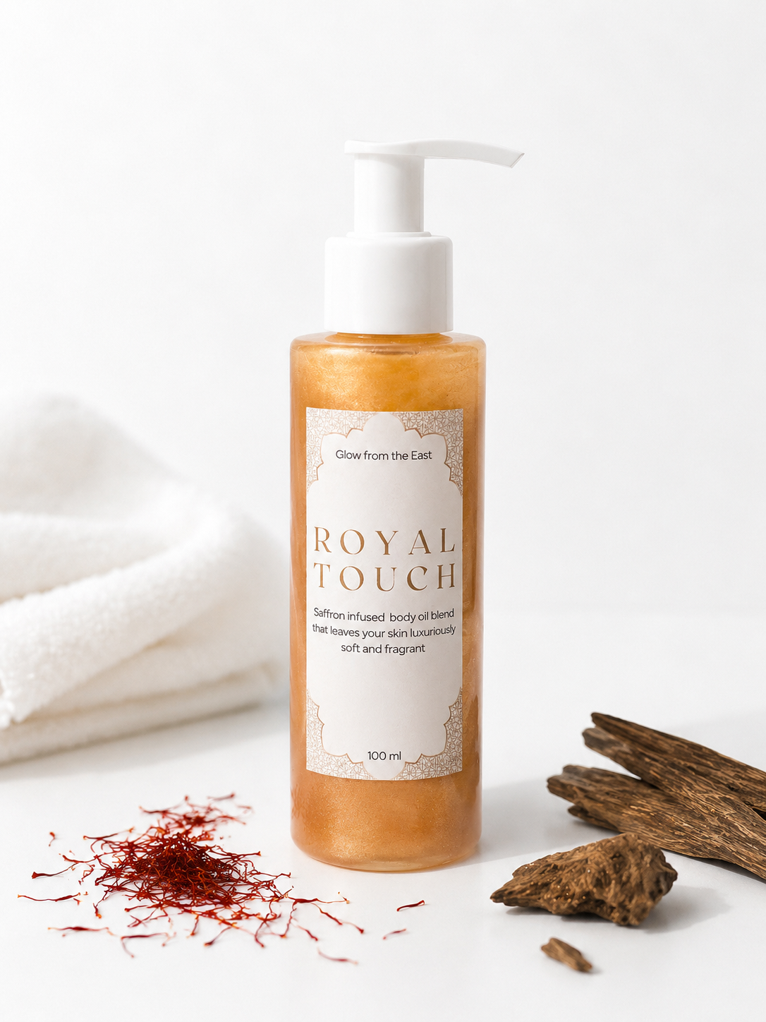 Saffron infused body oil - Oudh Royal Touch