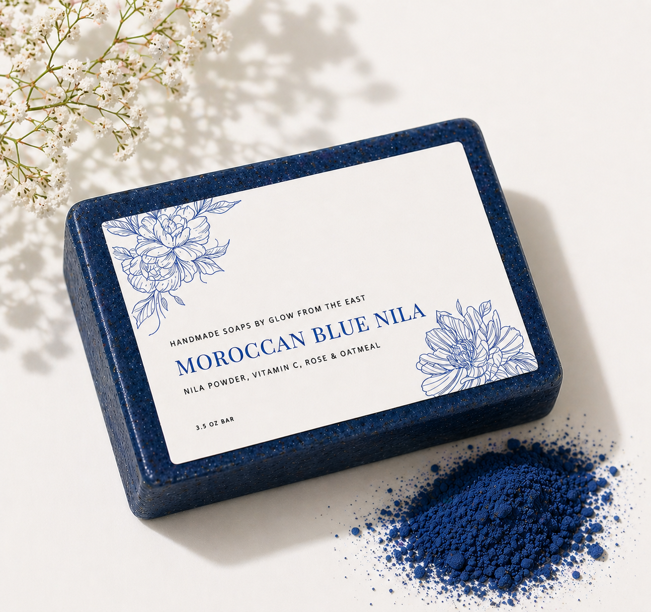 Moroccan blue nila soap