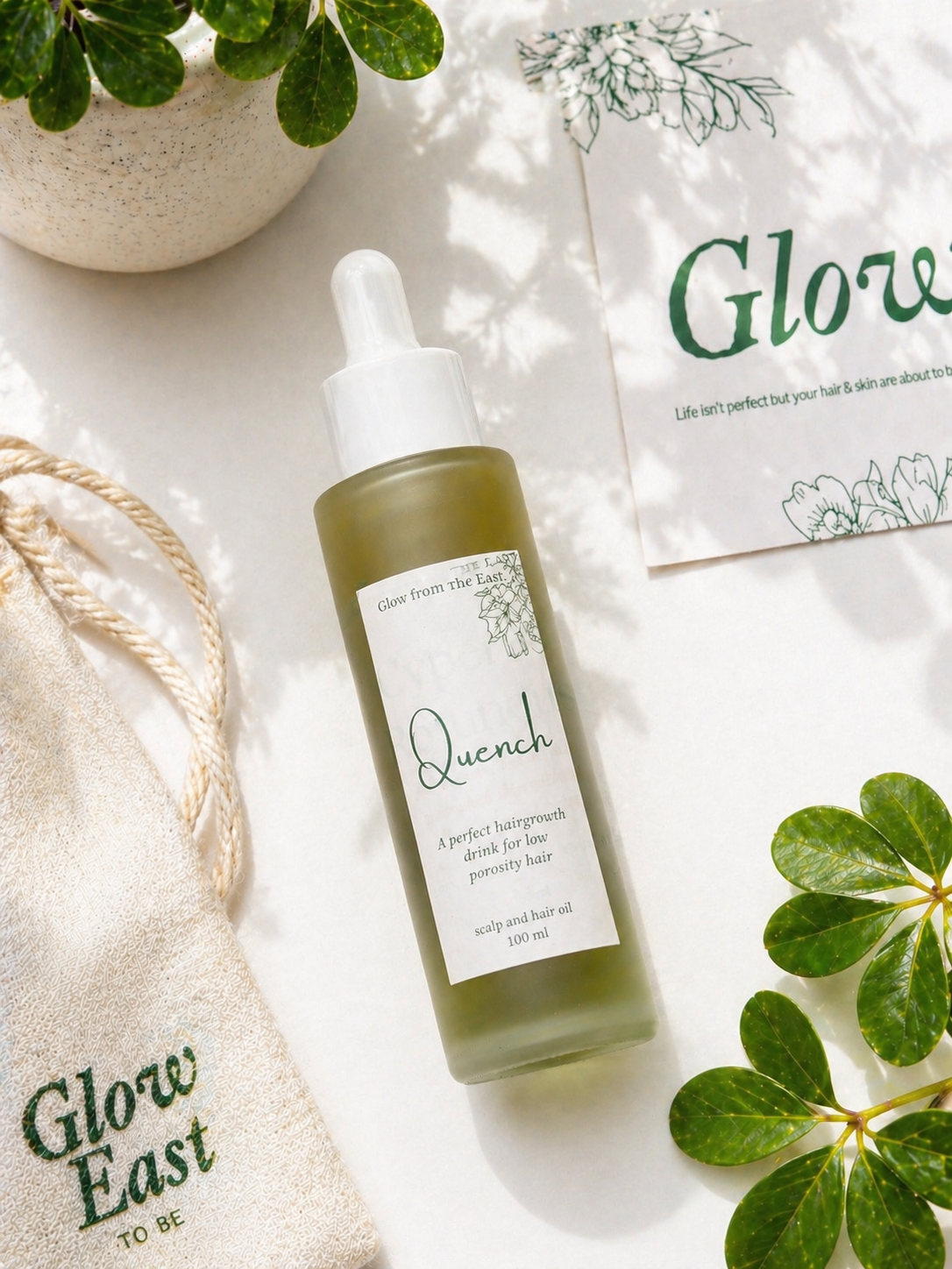 Quench hair growth oil