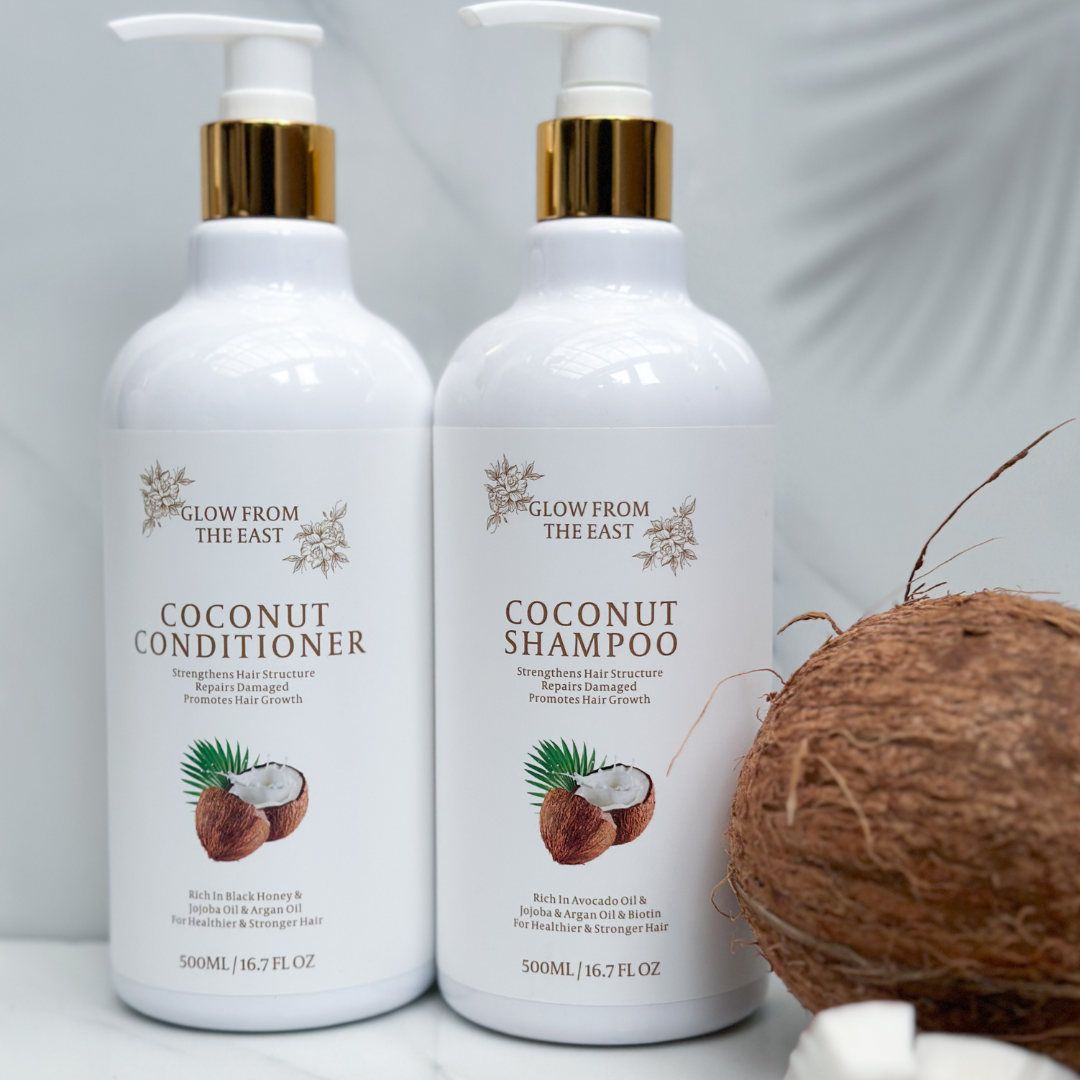 Coconut shampoo & conditioning set – Glowfromtheeast