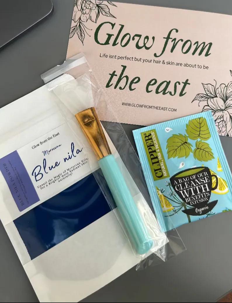 Moroccan blue nila powder for facemask